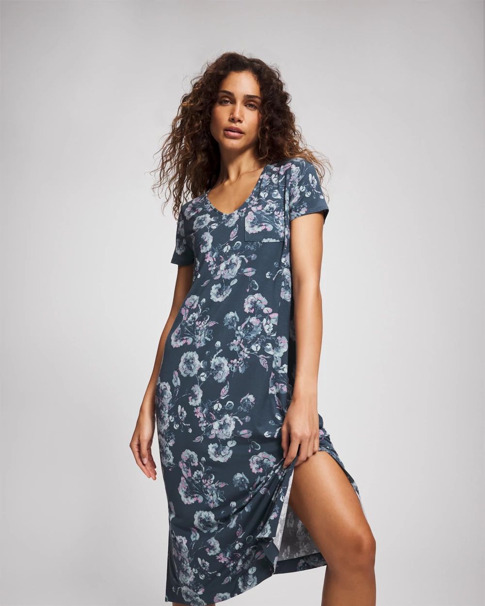 Cool Nights Short Sleeve Long Sleepshirt