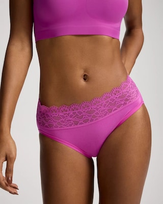 High-Leg Panty with Enchanting Lace
