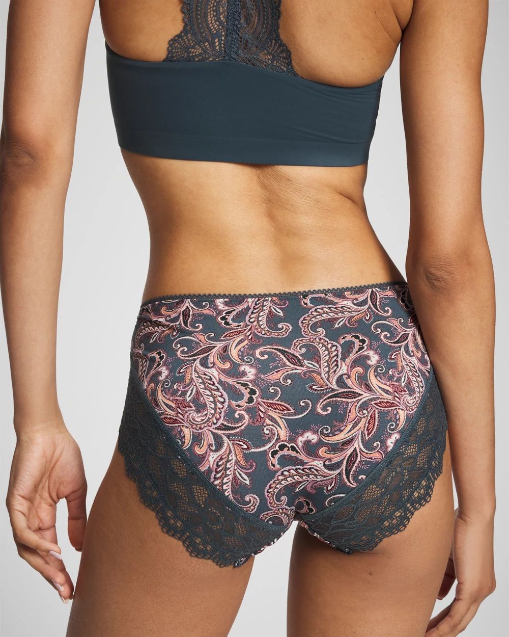 High-Leg Panty with Enchanting Lace click to view larger image.