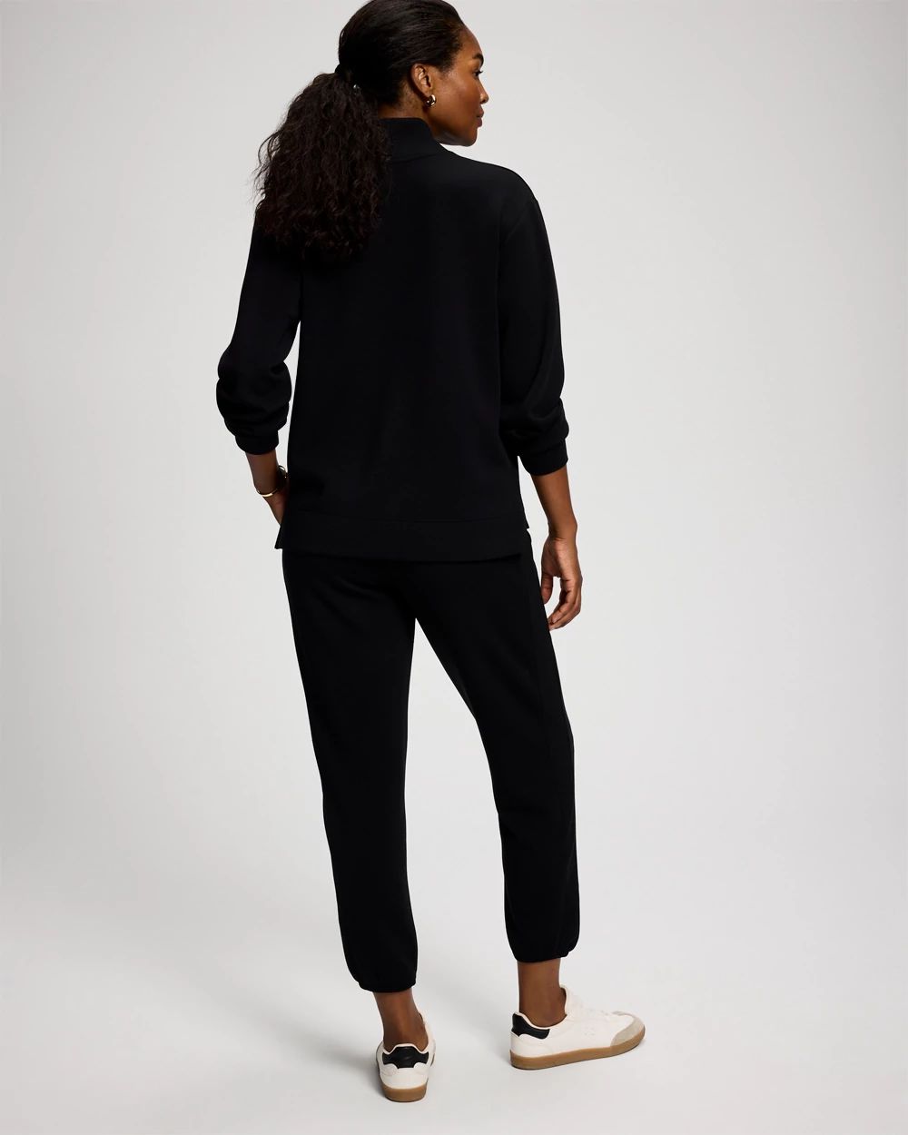 Modern Modal Mixed Rib Jogger Pants click to view larger image.