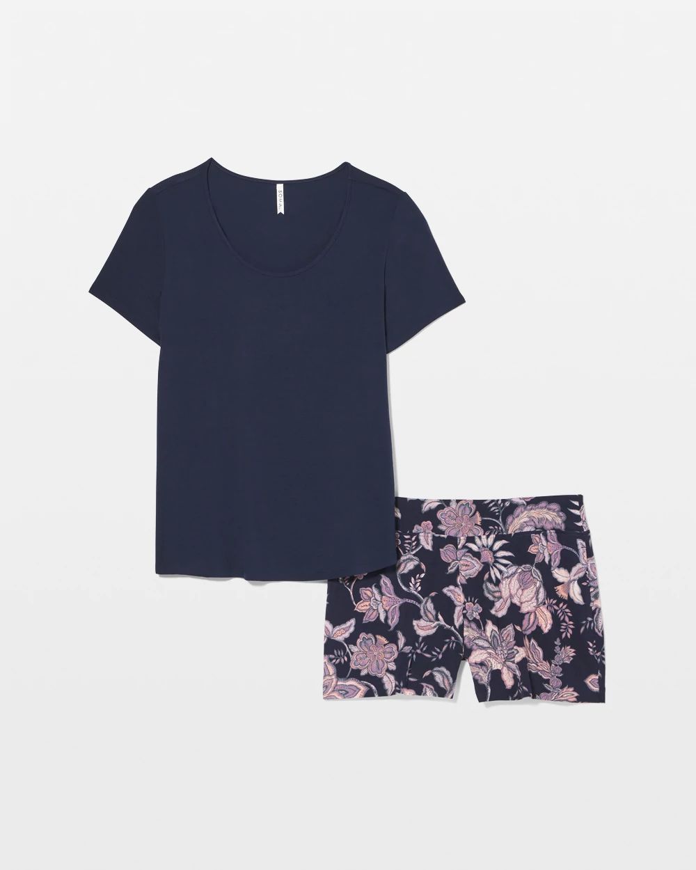 Cool Nights Short Sleeve and Short Pajama Set