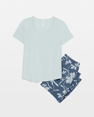 Short Sleeve + Pant Pajama Set click to view larger image.