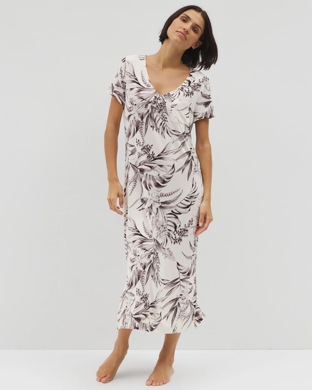 Cool Nights Short Sleeve Long Sleepshirt
