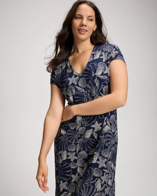 Short Sleeve Long Sleepshirt click to view larger image.