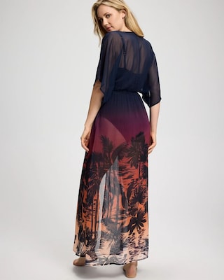 Bleu Rod Beattie La Caleta Sunset Chiffon Cover-Up Dress click to view larger image.
