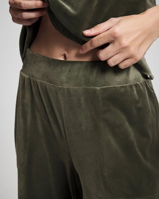 Velour Straight Leg Pants click to view larger image.