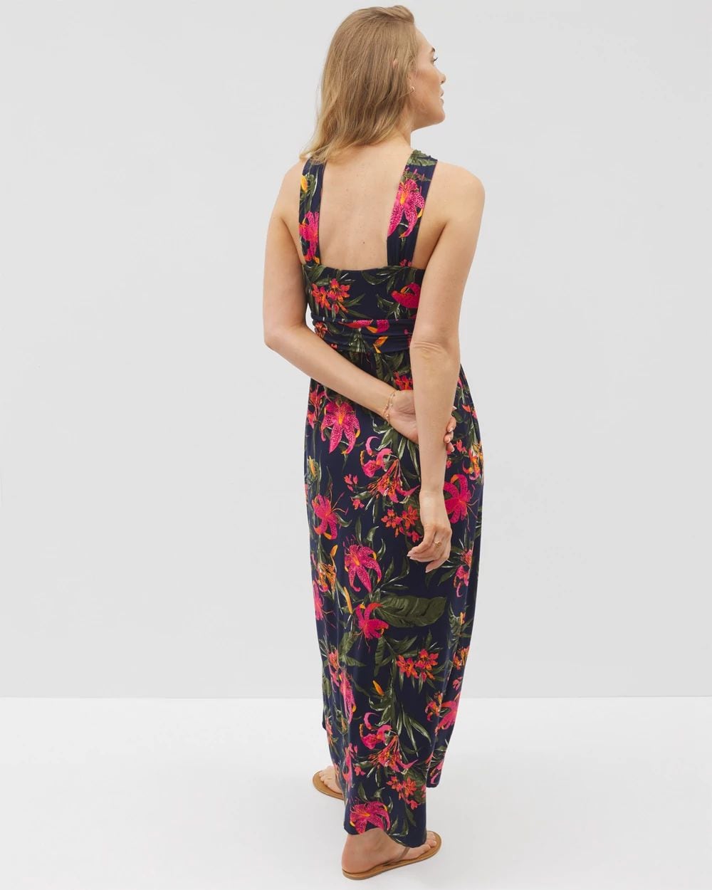 Soft Jersey Bayside Halter Maxi Bra Dress