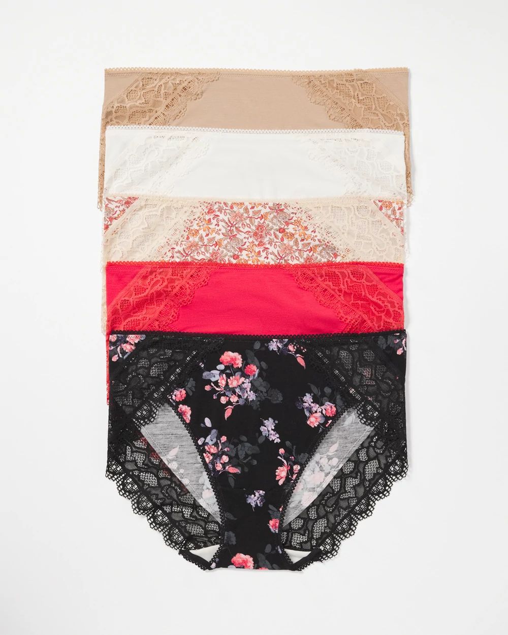 Lace High-Leg 5 Pack