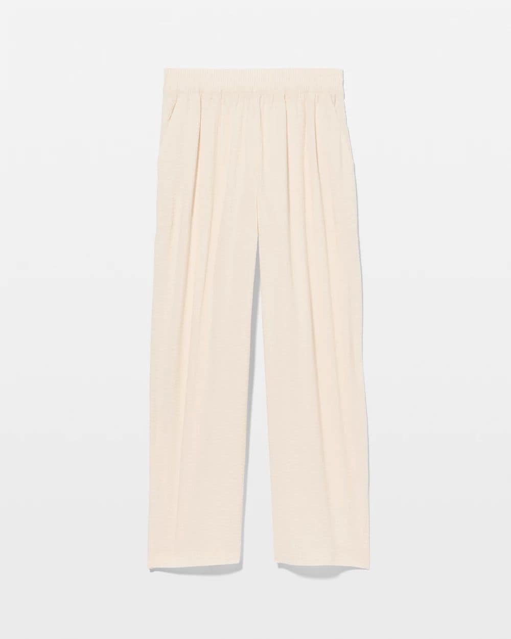 Textured Stripe Relaxed Barrel Pants click to view larger image.