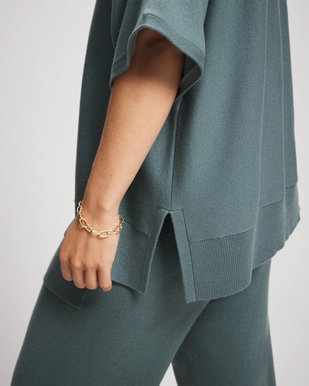 Premier Knit Sweater Collared Top