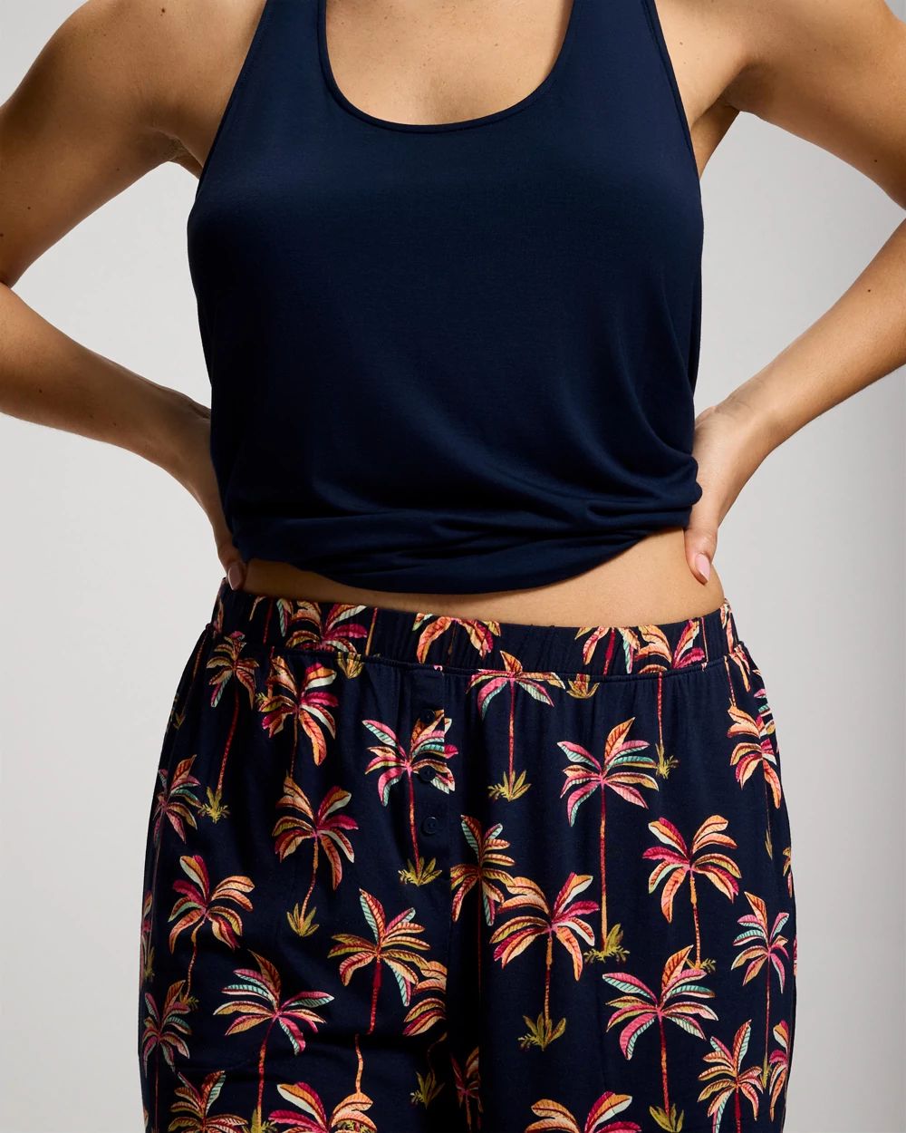 Tank + Crop Pants Pajama Set click to view larger image.