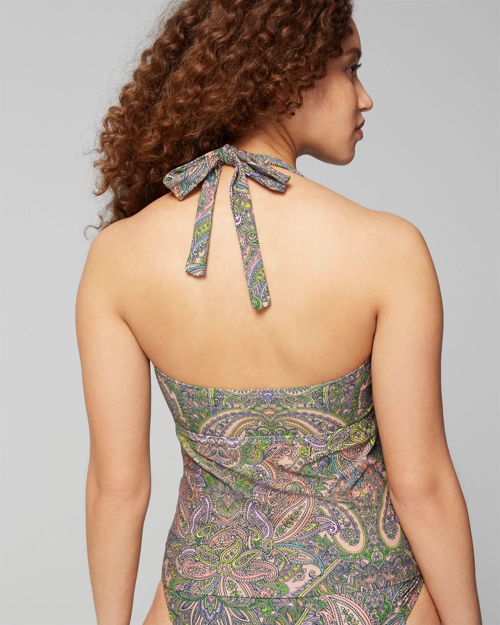 V-Wire Halter Tankini
