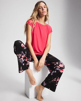 Short Sleeve Boat Neck Top click to view larger image.