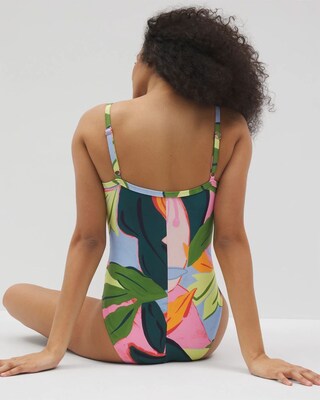 Soma Swim Twist-Front One-Piece click to view larger image.