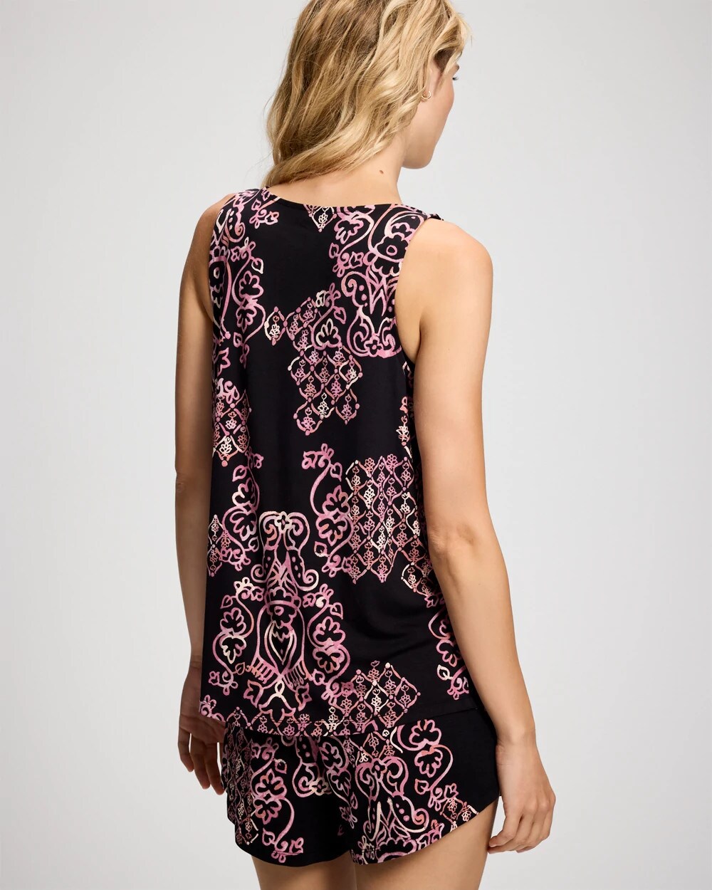 Relaxed High-Neck Pajama Tank