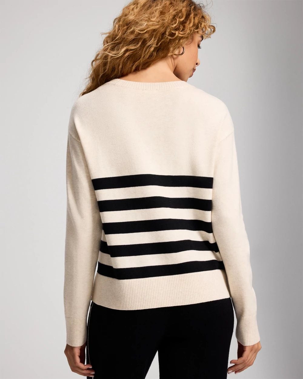Long-Sleeve Dolman Sweater Top click to view larger image.