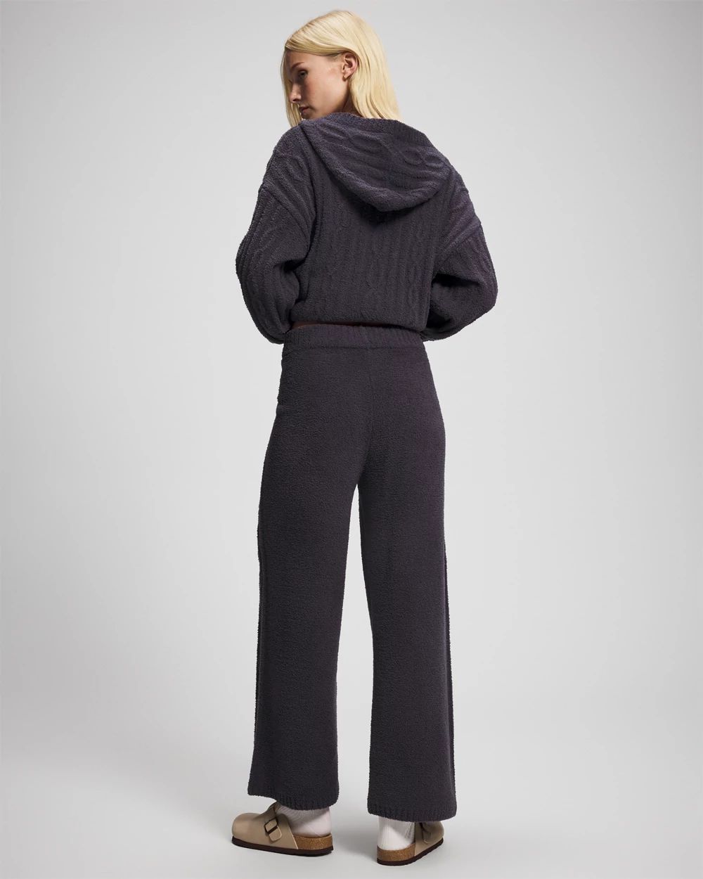 Cable Knit Plush Ankle Pant