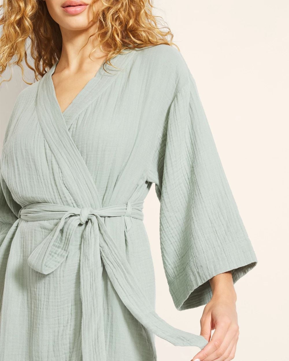 Textured Cotton Robe