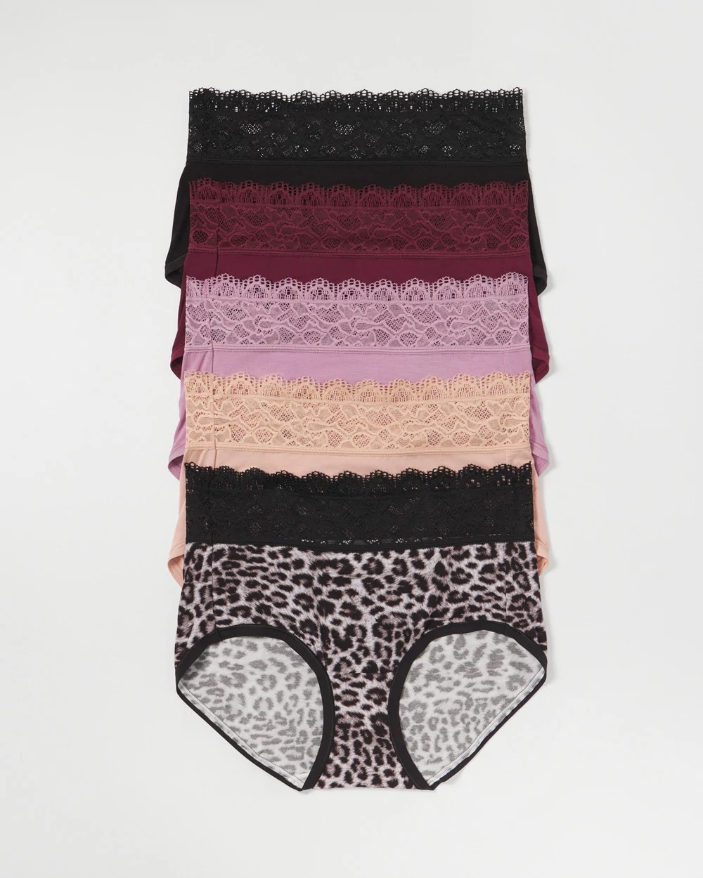 Brief Panty with Super Soft Enchanting Lace 5 Pack