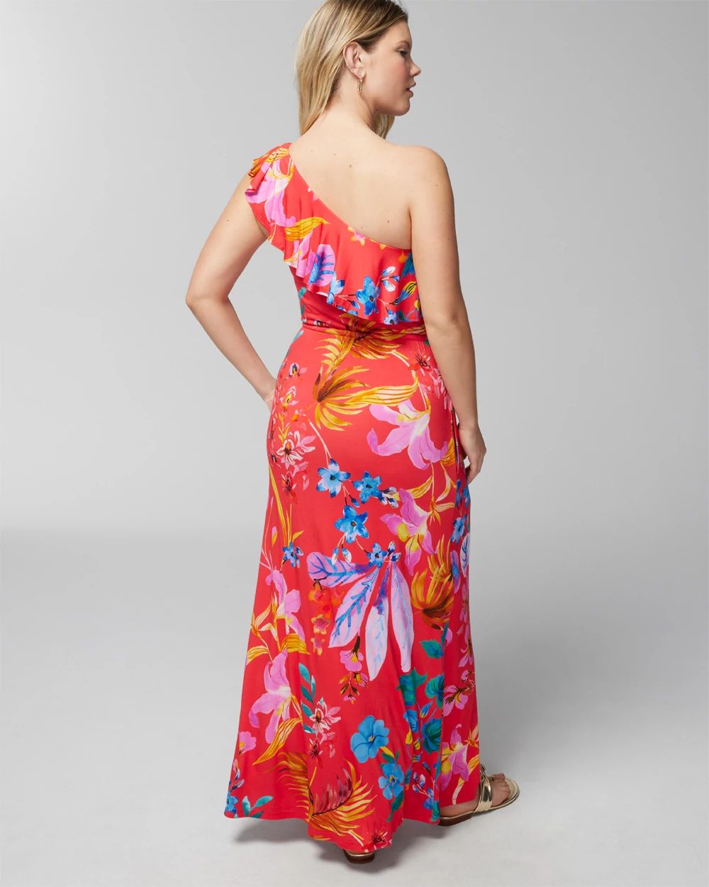 One-Shoulder Maxi Bra Dress click to view larger image.