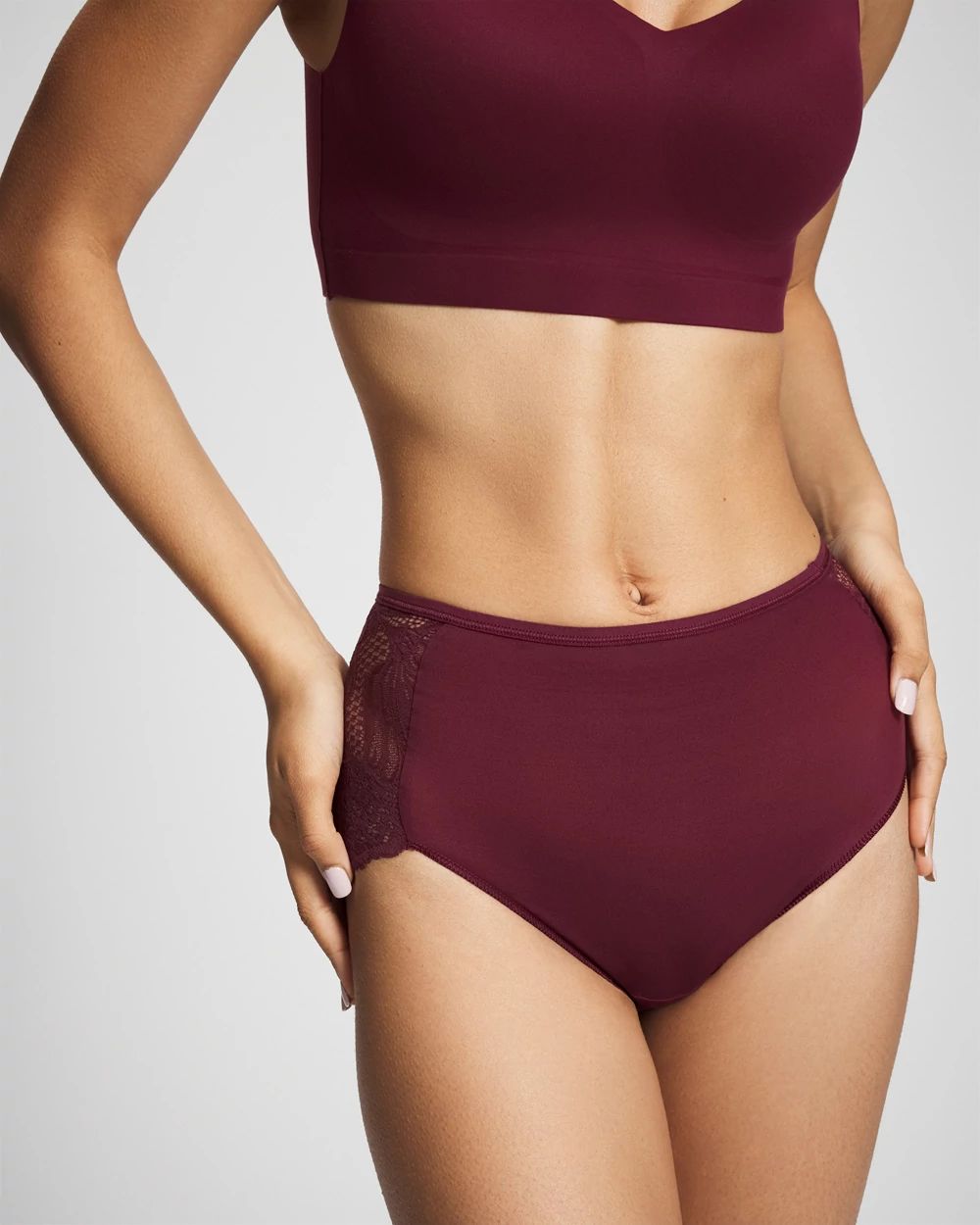 Lace Back Modern Brief Panty click to view larger image.