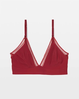 Geo Lace Trim Bralette click to view larger image.