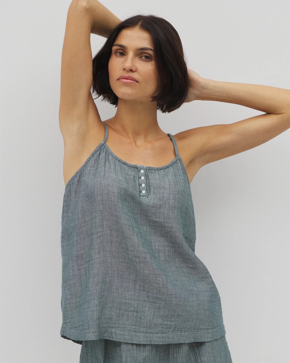 Cotton Gauze Pajama Cami