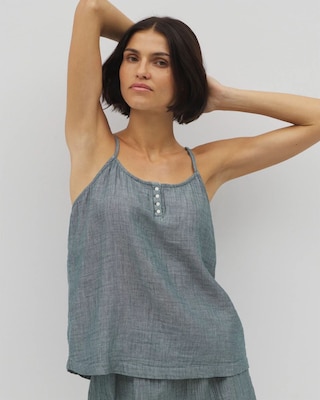 Cotton Gauze Pajama Cami