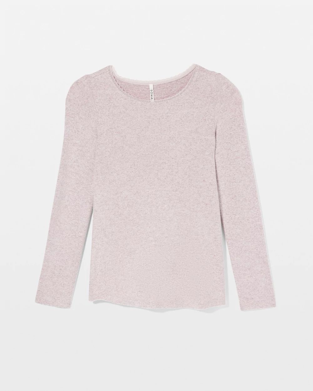 Cozyluxe Long-Sleeve Pajama Top click to view larger image.