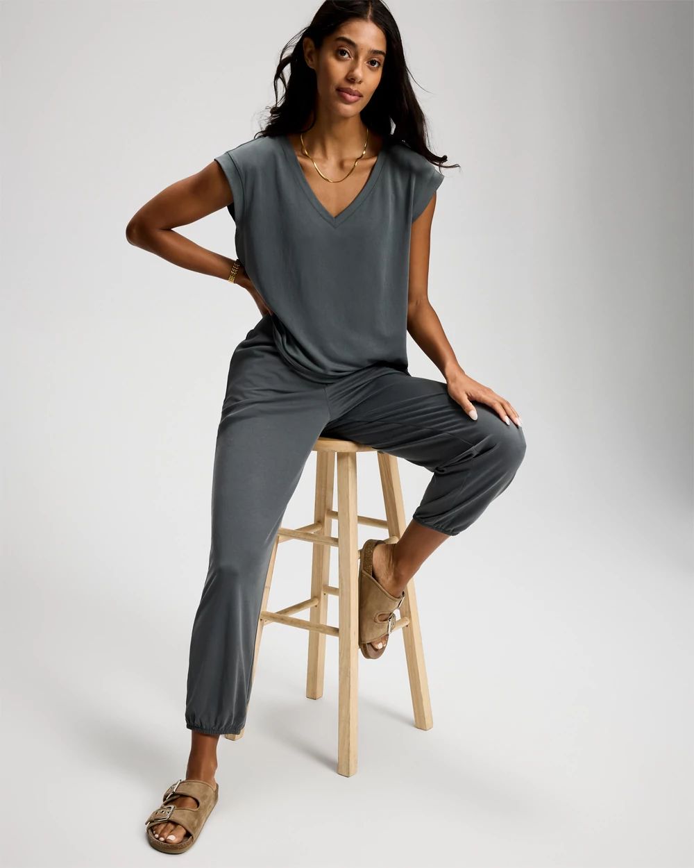 Modern Modal Relaxed Harem Pants click to view larger image.
