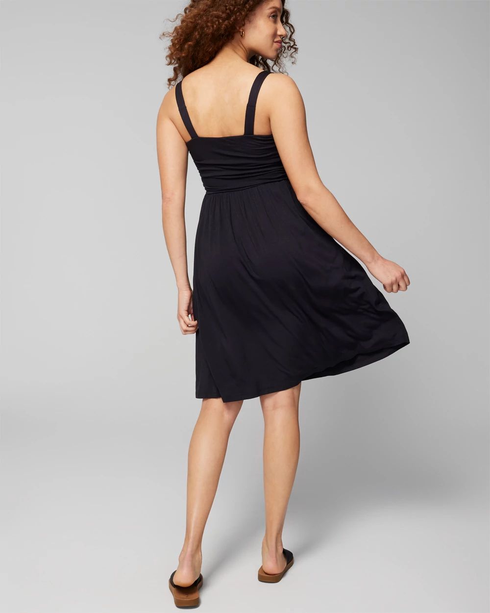 Soft Jersey Rouched Short Bra Dress