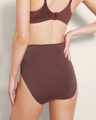 High-Waist Brief Panty with Lace click to view larger image.