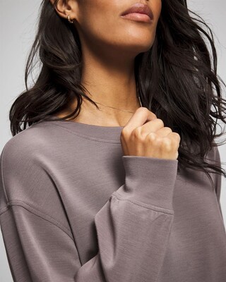 Modern Modal Crewneck Sweatshirt click to view larger image.