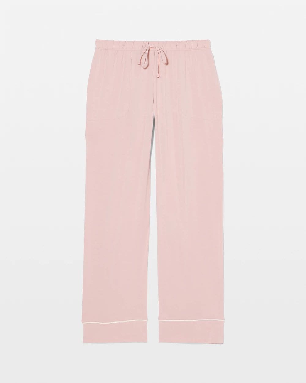 Cool Nights Solid Piped Pajama Pant