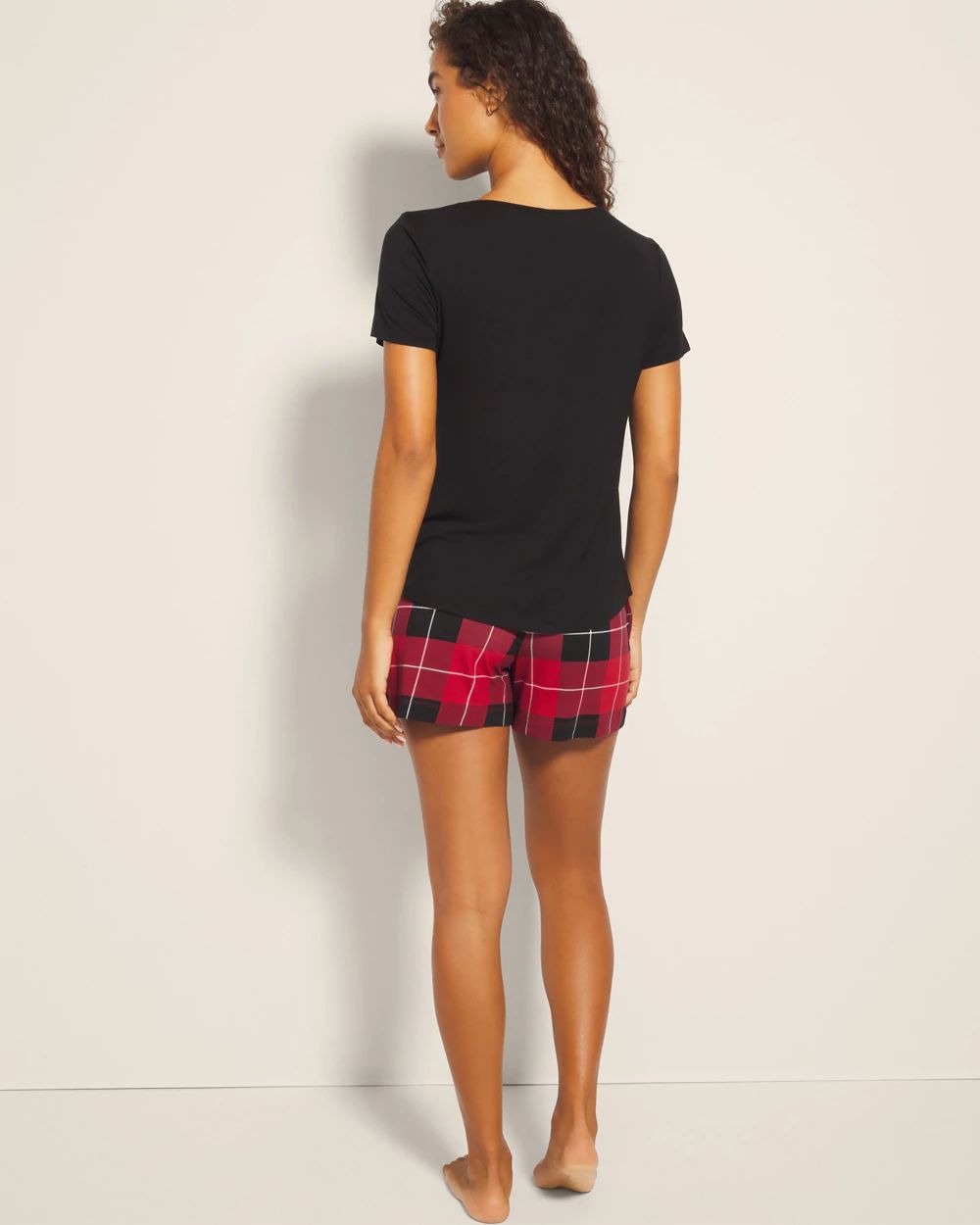 Cool Nights Packaged Short-Sleeve Short Pajama Set