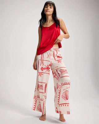 Side Slit Pajama Pants click to view larger image.