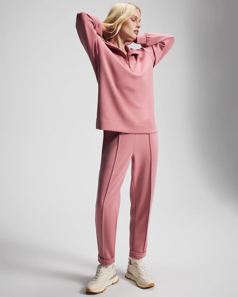 Luxe Modal Quarter Zip Sweatshirt