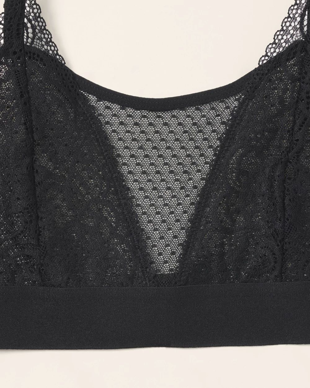 AnaOno Wireless Pocketed Cupless Lace Bralette