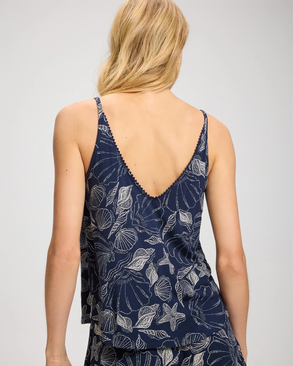 Pom Trim Pajama Cami
