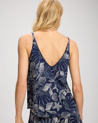 Pom Trim Pajama Cami click to view larger image.