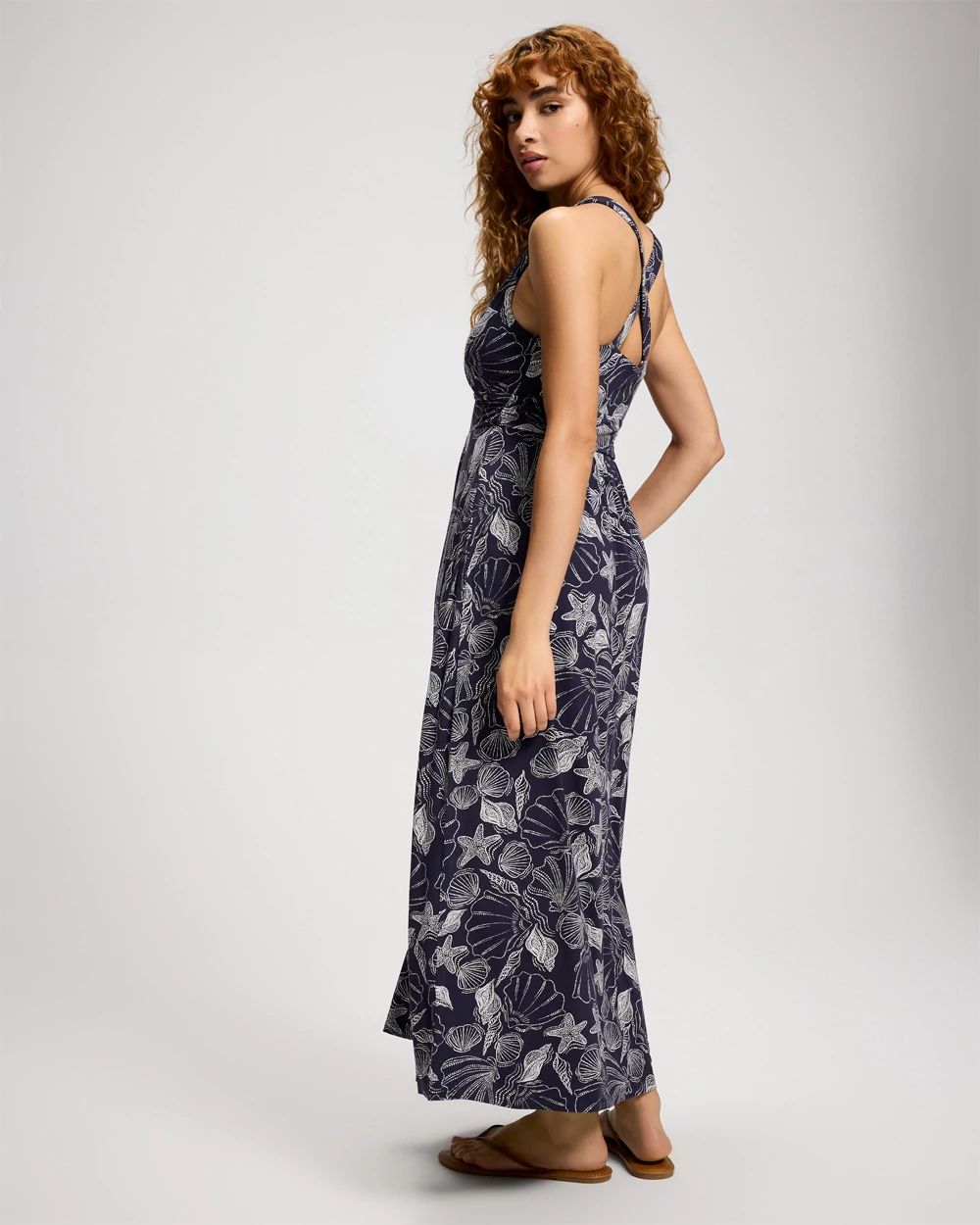 Soft Jersey Crossback Maxi Bra Dress
