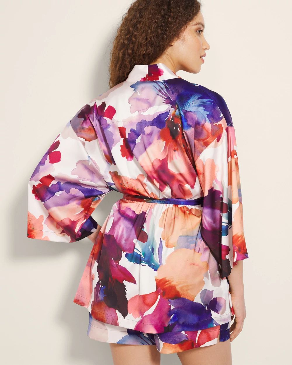 Satin Short Robe