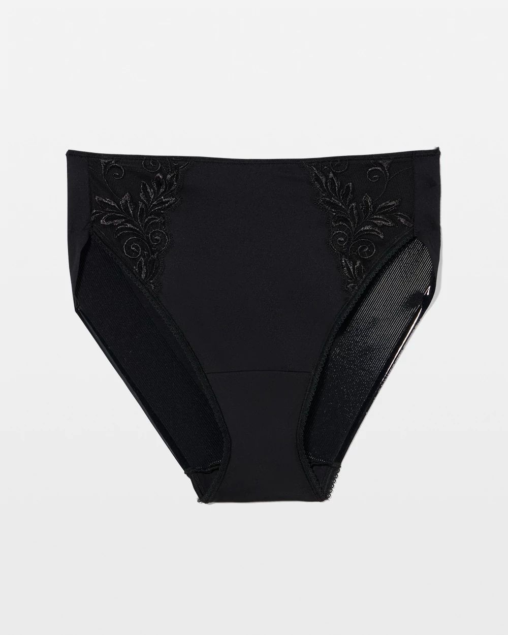 High-Leg Brief Panty with Sensuous Lace