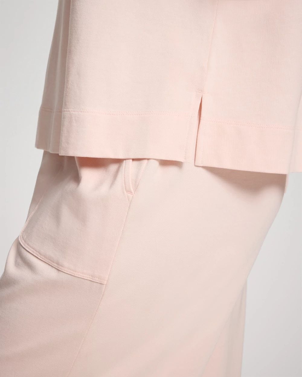 Relaxed V-Neck Short Sleeve Pajama Tee click to view larger image.