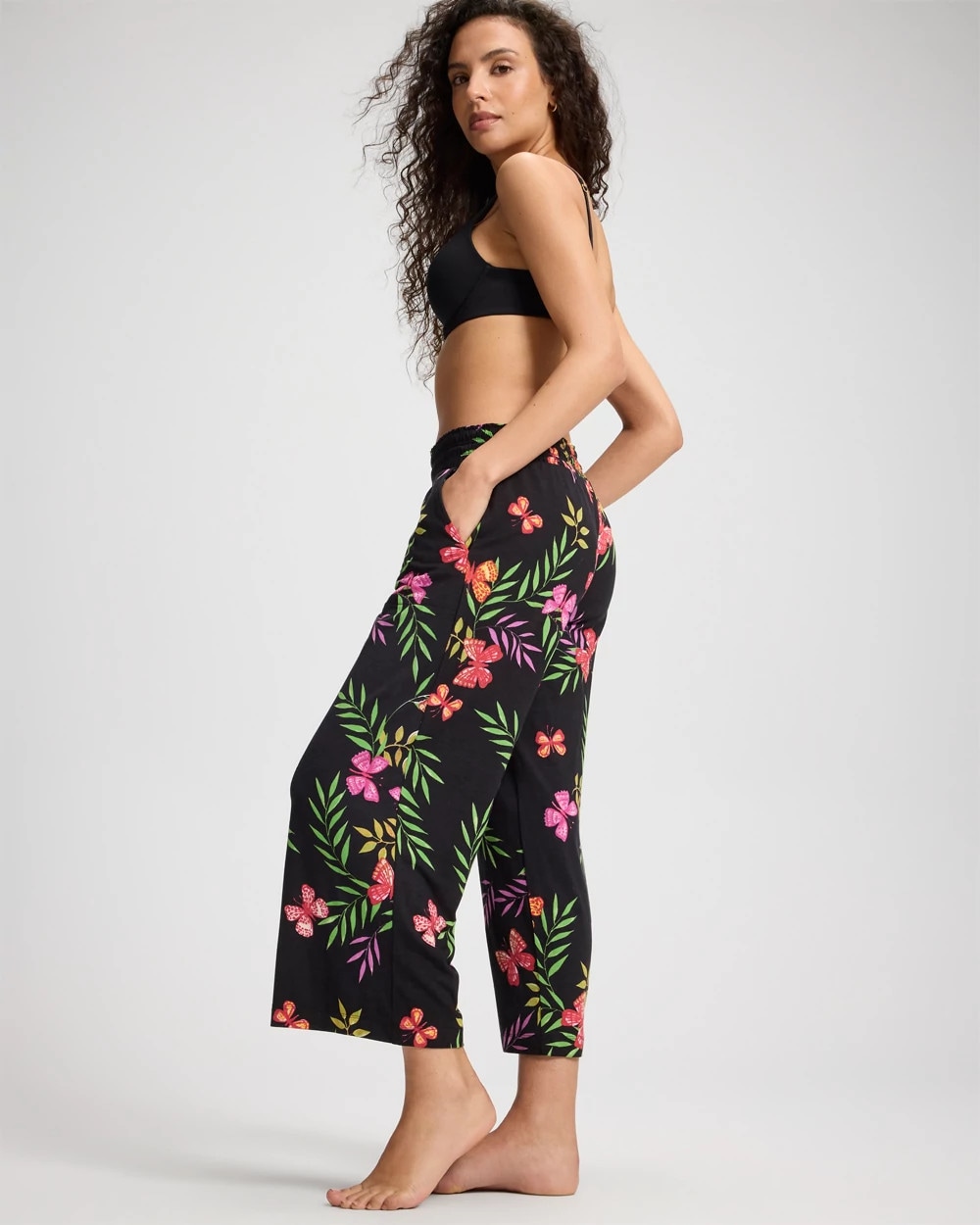 Cropped Pajama Pants