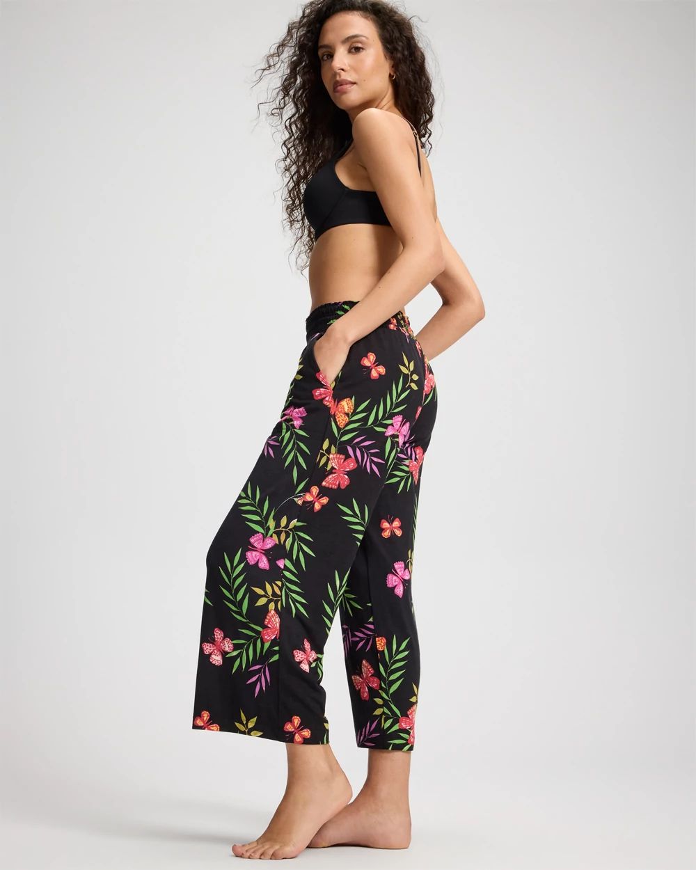 Cool Nights Cropped Pajama Pants