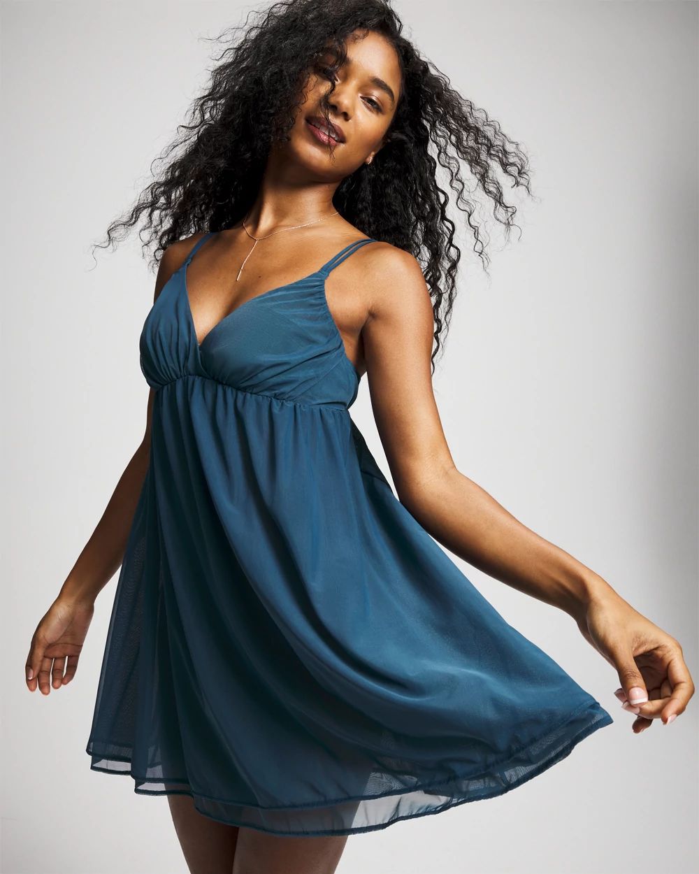 Mesh Babydoll Chemise