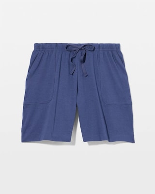 Relaxed Long Pajama Shorts click to view larger image.