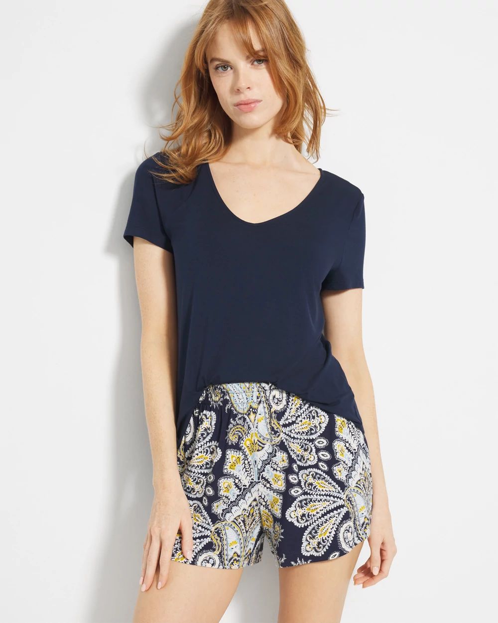 Cool Nights Smocked Waist Pajama Short