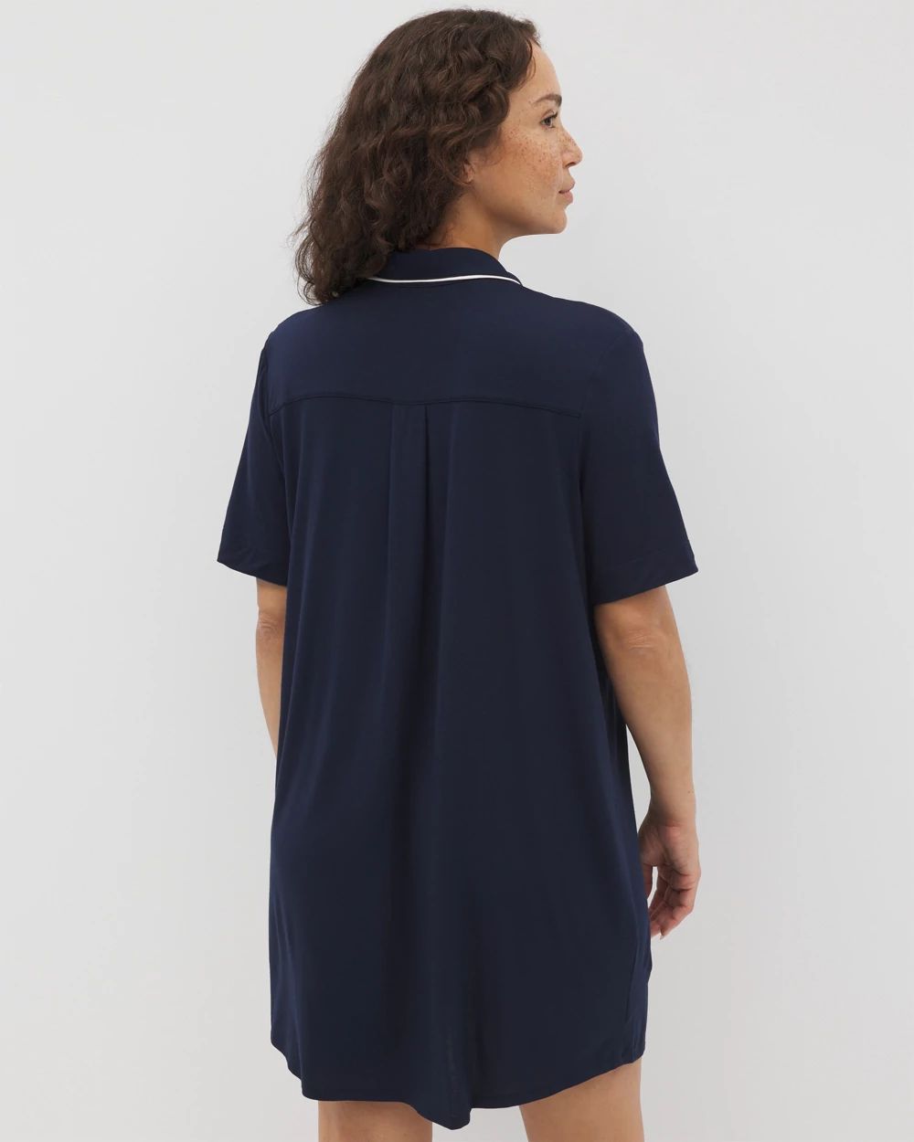 Cool Nights Button-Front Sleepshirt